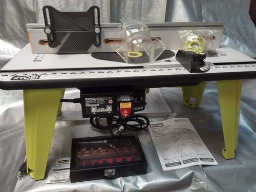 Ryobi Router Table/with Router (LIKE NEW, used approx. 10 min.) & 15-pc bit set (NEW)