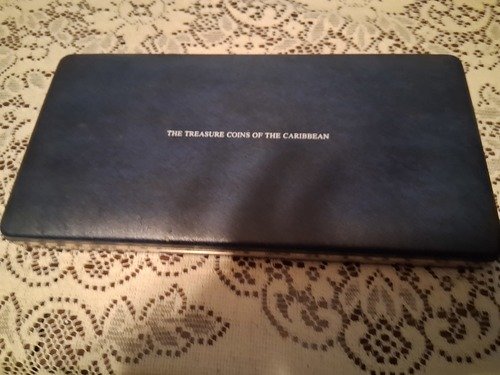 COLLECTORS---1985 SILVER PROOF TREASURE COINS OF THE CARIBBEAN 25 COINS & COA SET
