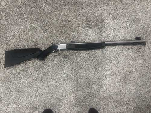 Cva optima 50 cal muzzleloader with upgraded iron sights 