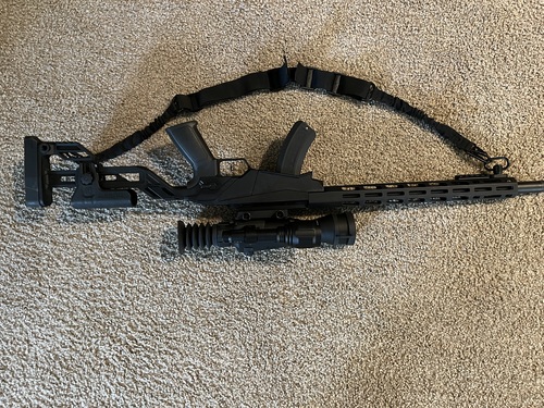 Ruger precision 17 HMR with sight mark night day optic