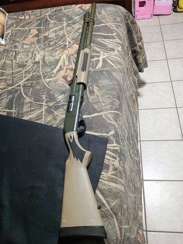 Remington Express 870 Super magnum 3 1/2 12Gauge with duck front and rear sight and tube extension 