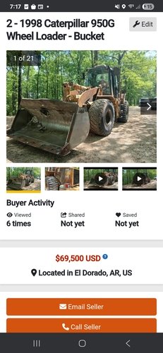 2 98 CATERPILLAR 950G’S WHEEL LOADERS 