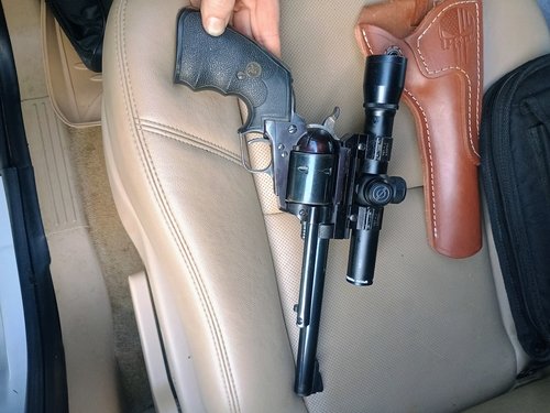 Ruger Super Blackhawk 44 Magnum with Simmons 2x20 scope 