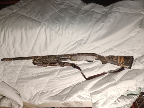 Charles Daily 12 gauge 3 1/2 pump shotgun with extra full choke  Mossy oak DNA camo 