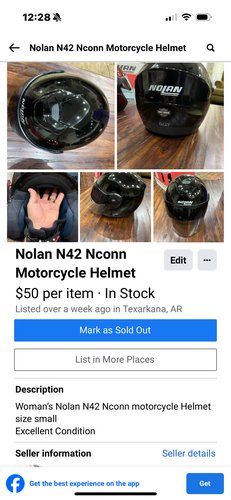 Motorcycle helmet 