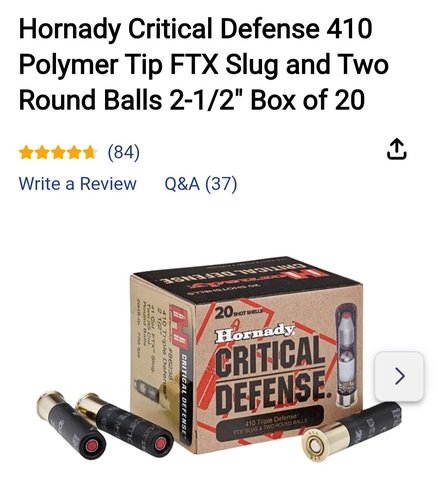 Hornaday crit def 410 shells
